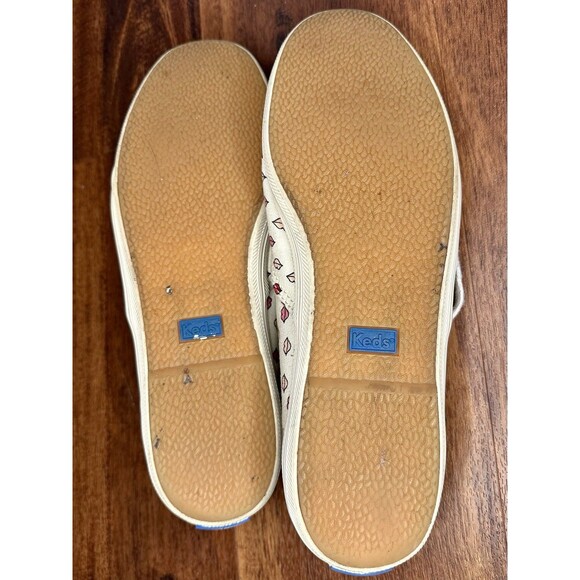 Keds for Kate Spade Lips Pink Red Pattern Sneakers Size 8.5 GUC! - Picture 7 of 7